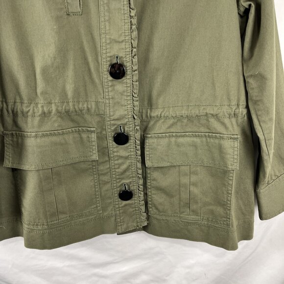 Kate Spade Broome Street Cotton Military Utility Bow Jacket Women's Size XS - Picture 2 of 14